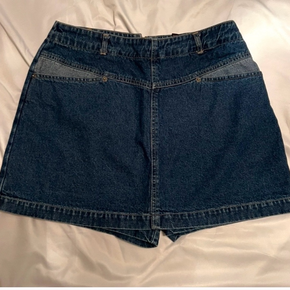 Route 66 Denim Skort - Dark Blue